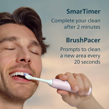 New Philips Sonicare 6100 Rechargeable Electric Toothbrush, 1 Brush Head, Pink