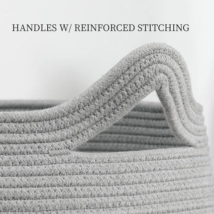 ZLG Cat Face Baby Basket with Handles Handmade Standing baskets for Nursery Decor and Storage