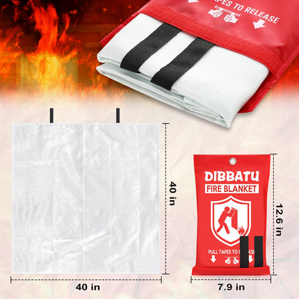 1 Pack Fire Blanket for Home and Kitchen,Emergency for Small Fire,Reused,Easy Use