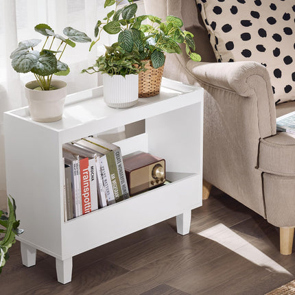 SoBuy Bedside Table Nightstand Side Table End Table Sofa Table Lamp Table for Living Room,Bedroom,White