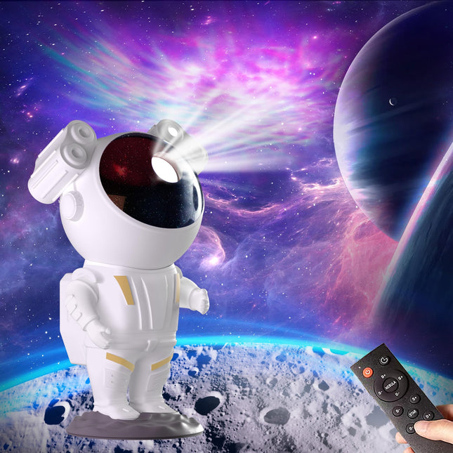 SIGEMIQI Star Astronaut Nebula Galaxy Projector w/ Remote Control Timing & 360°Rotation Magnetic Head