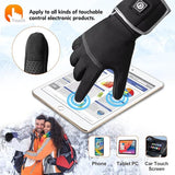 BARCHI HEAT Heated Gloves Rechargeable Electric Battery Heated Gloves Liners for Men Women, SIZE XL