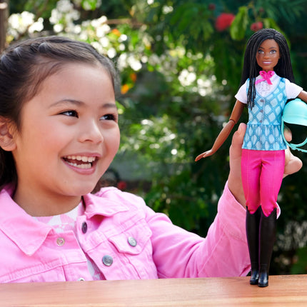 Barbie “Brooklyn” Doll & Accessories from Barbie Mysteries: The Great Horse Chase, Includes Fashion Doll, Removable Riding Outfit & Helmet