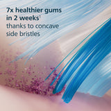 Philips Sonicare G3 Two-in-One - Genuine Replacement Electric Toothbrush Heads, Black, 2 Pack, HX9052/95