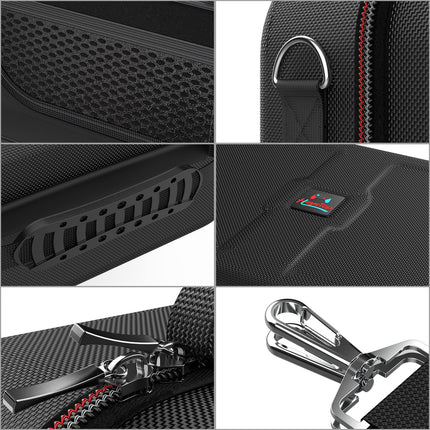 Switch Carrying Case Compatible with Nintendo Switch, 12 In 1 Accessories Bundle for Nintendo Switch with Carrying Case, Protective Case, Screen Protector, PlayStand, Joycon Grip & More (Black)