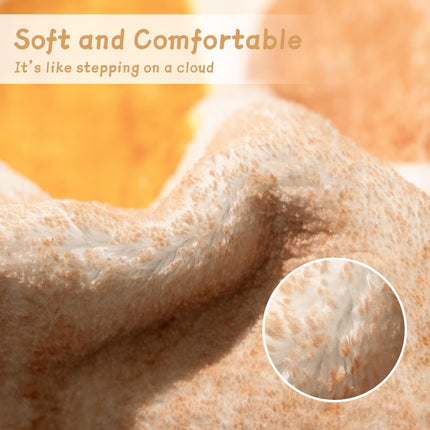 MUJOO 8x10' Area Rugs,Washable Rugs for Living Room Bedroom,Boho Large Throw Floor Carpet Non Slip Soft Modern Abstract Bohemian Orange