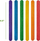 Gusto [200 Count] 4.5 Inch Colored Popsicle Sticks for Crafts