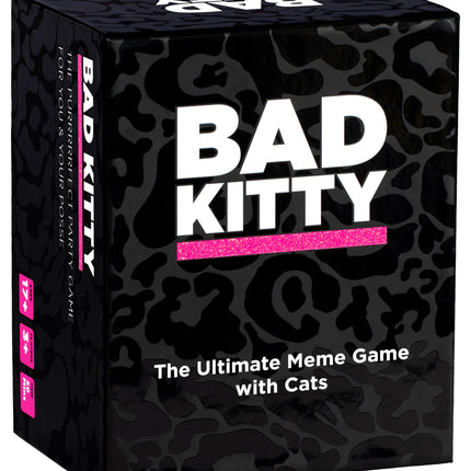 Bad Kitty Party Game - The Ultimate Meme Game with Cats - The Cats Against Humans Card Game for Feline Lovers, Friends, Family, College Students, Fun Parties and Board Games Night with Your Group