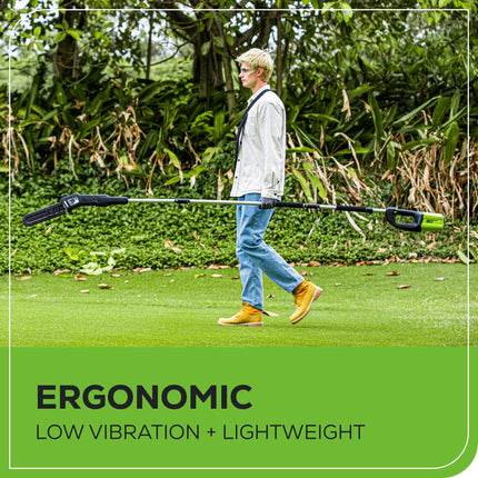 Greenworks 80V 10" Cordless Polesaw, 2.0Ah Battery and Charger Included PS80L210