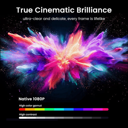 New Open HAPPRUN 1500 ANSI 4K Decoding Outdoor Projector with Built-in Streaming App