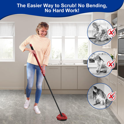 Spin Mop Scrub Brush Head Compatible with Vileda O Cedar RinseClean 1 Tank System, Scrubber Mop Head Replacement Shower Floor Scrubber Hard Bristle Cleaning Brush Cleaning Accessories