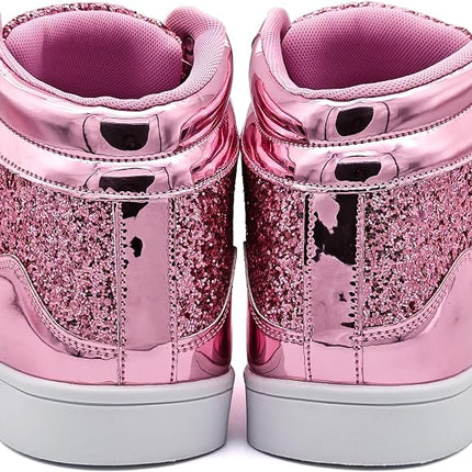 IGXX Men's Glitter Sneaker, PINK SIZE 9.5 US