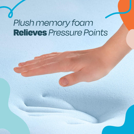 Linenspa 3 Inch Memory Foam Gel Infused Queen Mattress Topper, CertiPUR-US Certified