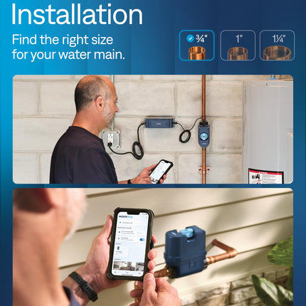 Moen 900-001 Flo by Moen 3/4-Inch Smart Water Monitor and Shutoff