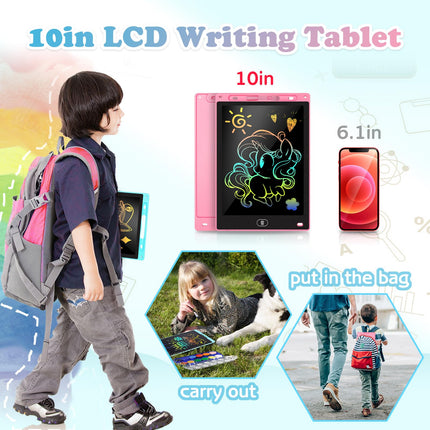 KTEBO 2 Pack 10 Inch LCD Writing Tablet for Kids - Drawing Tablet, Preschool & Toddler Travel Essential, Christmas Stocking Stuffers