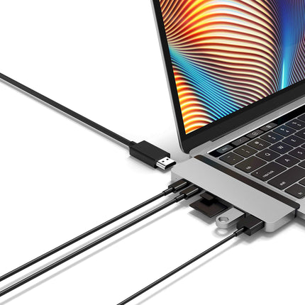 HyperDrive Duo 7-in-2 Hub - USB-C for MacBook Pro/Air - (HD28C-Gray)