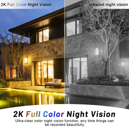 Light Bulb Security Camera, 2.4G/5G WiFi Security Cameras Wireless Outdoor Indoor, 2K Bulb Cameras for Home Security Outside, Motion Detection Alarm, Night Vision