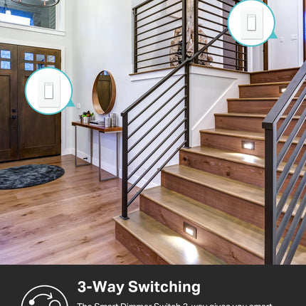 TP-LINK Kasa Smart 3-Way Dimmer Light Switch Kit (KS230 KIT) - Neutral Wire Required, 2.4GHz WiFi Light Switch works with Alexa and Google Home, No Hub Required, White