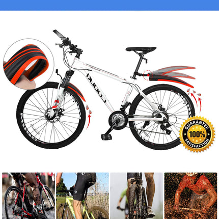Bike Fenders Front and Rear Adjustable Easy to Install Fit for 20"/22"/24"/26"/700cc MTB BMX Mountain Road Bicycle OVTSPO