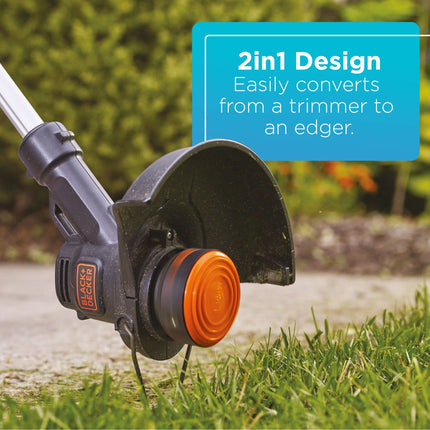 BLACK+DECKER 20V MAX Cordless String Trimmer/Edger Kit, Automatic Feed Spool, 10-Inch LST201