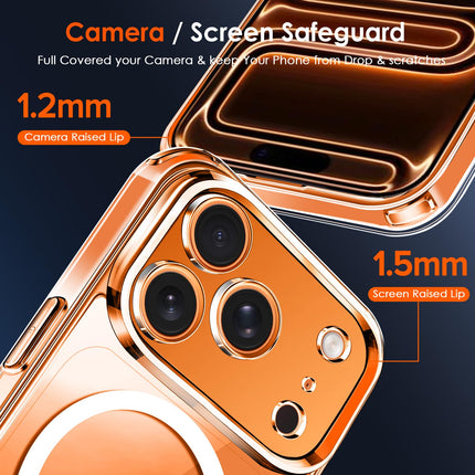 ivoler Magnetic Case for iPhone 17 Pro Max 6.9'' 2025, Compatible with MagSafe, Anti-Slip and Drop-Proof Protective Cover, Clear