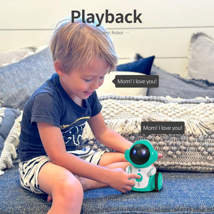 GILOBABY Interactive Robot for Kids Ages 3-8 – Rechargeable with Voice Control & Playback Mode – Educational Toy that Sings, Dances and Touch Control (Green)