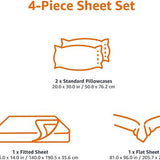 Amazon Basics Kid's Sheet Set - Soft, Easy-Wash Lightweight Microfiber - Full, Hot Pink LCDS