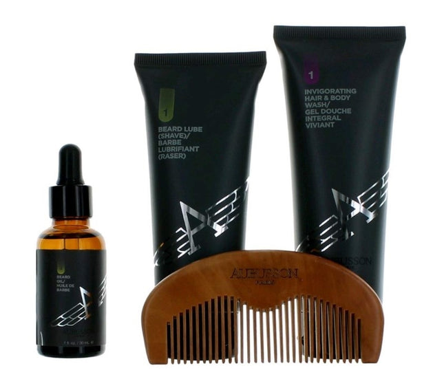 Stratoliner by Aubusson 4-Piece Grooming Advanced Beard Kit for Men