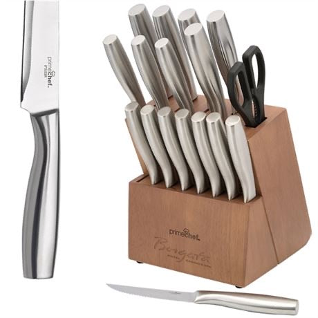 Prime Chef Stainless Steel 18 Piece Block Set 38512