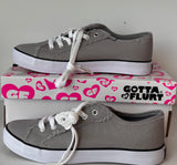 Gotta Flurt Women's Classic II Grey Canvas Low-Top Sneaker
