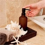 CIRCOA Brown Glass Modern Soap & Lotion Dispenser