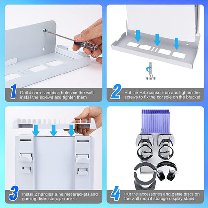 NEW,PS5 Gaming Console Controllers PS5 Wall Mount Kit