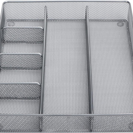 Annova Desk Drawer Organizer/Storage Tray (Silver)