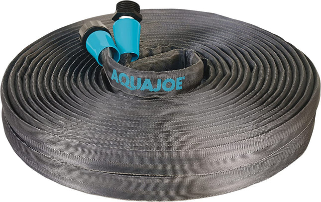 Aqua Joe AJFJH75 75-Foot 1/2-Inch Ultra-Flexible Fiberjacket,  Garden Hose
