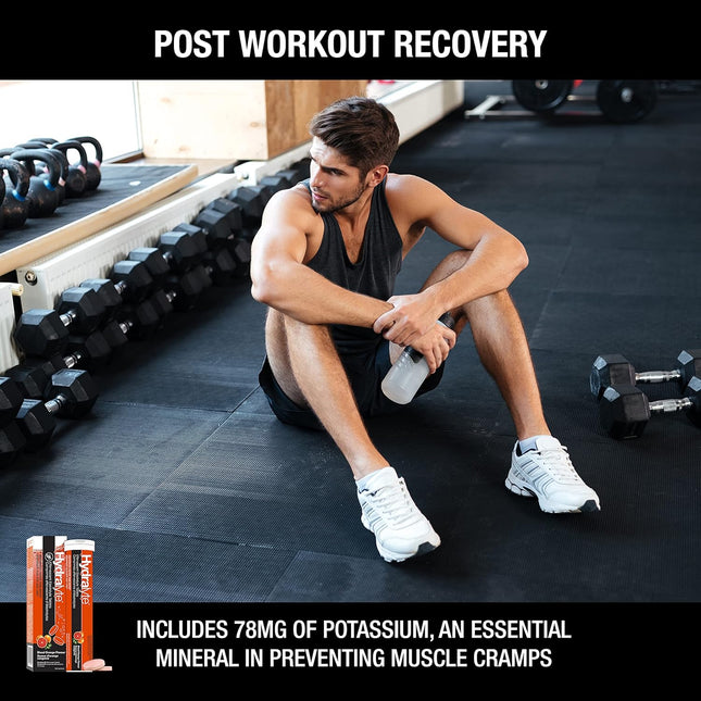 Hydralyte Electrolyte Tablets | Blood Orange Flavored Electrolytes | Pre-Workout and Post-Workout Hydration Solution to Enhance Performance and Maximize Recovery | (2 Tablets per Serving, 40 Count)
