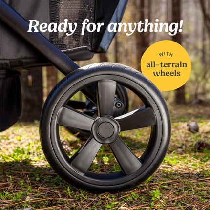 Graco Ready2Roll Stroller Wagon - All-Terrain Stroller Wagon for 2 Kids, Compact Folding Wagon, Accepts Infant Car Seats