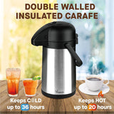 Vondior 64 Oz Airpot Coffee Dispenser with Pump, Insulated Thermal Coffee Carafe
