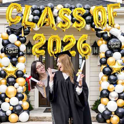 Tangparty Class of 2026 Letter Balloon for Decor, Parties, Graduation, Senior 2026 Party Supplies, College High School Grad