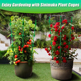 Sinimaka Upgrade Tomato Cage, 36 Inches 6 Pack Adjustable Tomato Plant Support Cages