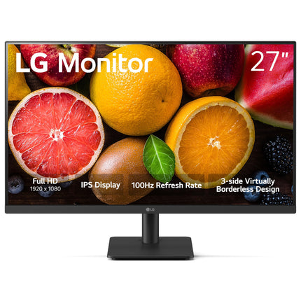 LG FHD Monitor (27MS500) - 27" Full HD (1920x1080) IPS Display, 100Hz  - KM6