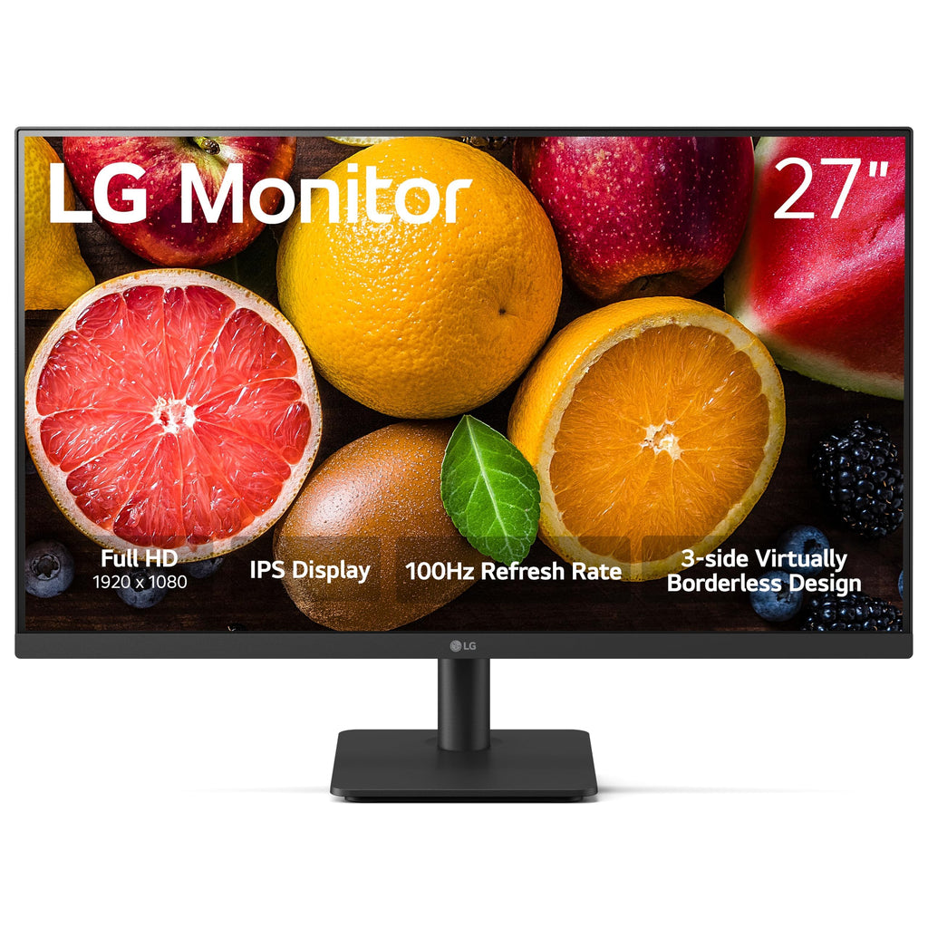 LG FHD Monitor (27MS500) - 27" Full HD (1920x1080) IPS Display, 100Hz  - KM6