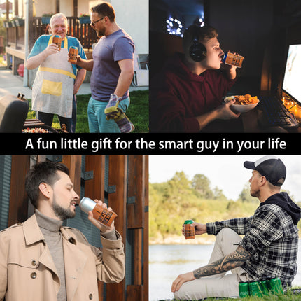 LoLoud Leather Can Cooler Sleeve Funny Gift