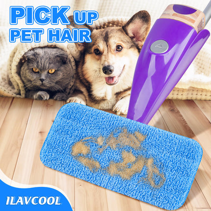 3 Pack Reusable Mop Pads for Swiffer WetJet, Wet Pads Refill Microfiber Mop Pads Refills Washable Mop Refill Pads Wet Dry Mop Replacement Heads for Hardwood Floor Cleaning