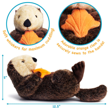 TigerHart Owen The Sea Otter - 13 Inch Stuffed Animal Plush
