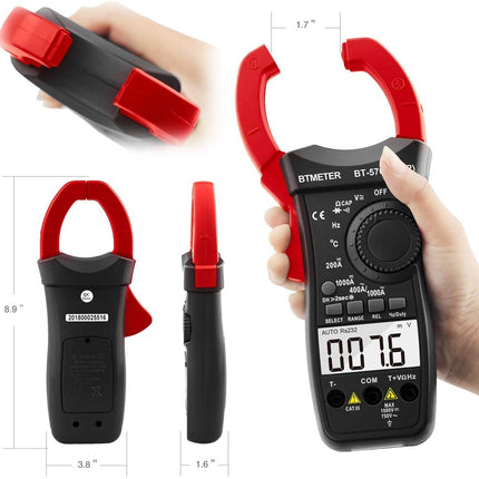 BTMETER BT-570N Clamp Meter Red