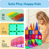 28pc PicassoTiles Jumbo Magnetic Building Blocks Set - 12"x9" and 3" Tiles, STEM Educational Toy