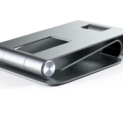 Satechi R1 Multi-Angle Foldable Tablet Stand - Compatible with iPad Pro M2/ M1, iPad Air M1, iPad Mini, iPhones 15/14/13/12 and More (Space Gray)