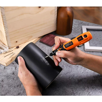 Tacklife 3.7V Cordless Rotary Tool Portable, Perfect for Nail Polishing and Light Duty, 31 Accessories and USB Charging Cable-PCG01B