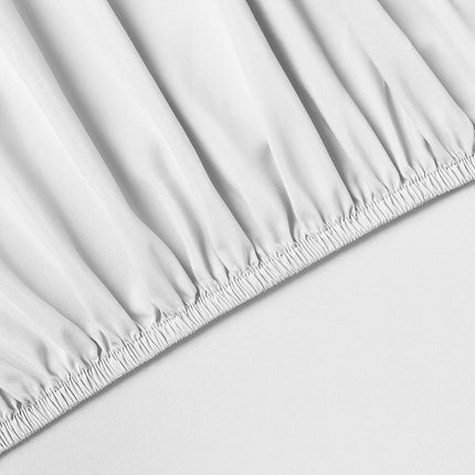 Amazon Basics Easy Care Microfiber Sheet Set with 19" Deep Pockets - King, Bright White JGGW