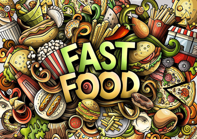 Puzzlement Streak - Fast Food 1000 Piece Puzzle